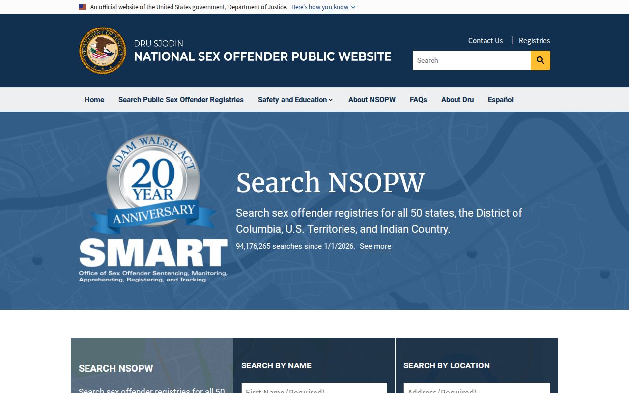 Island County sex offender check through the national registry search
